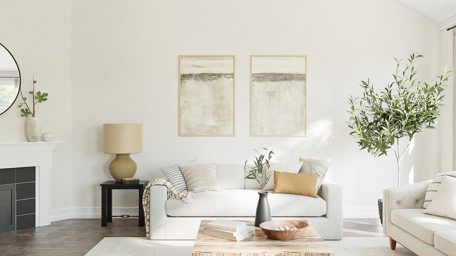 A welcoming entryway floor.