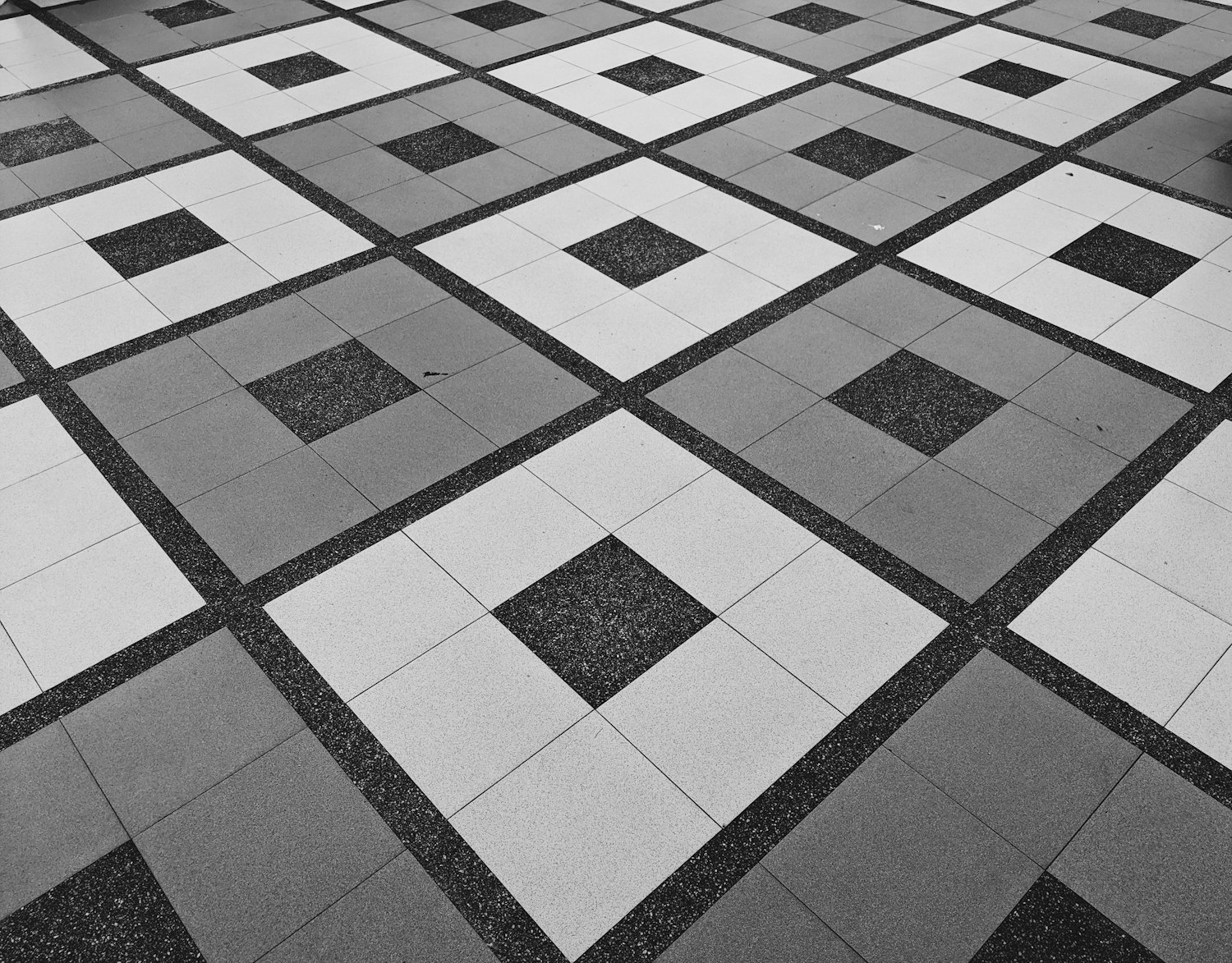 Large-format porcelain tile.