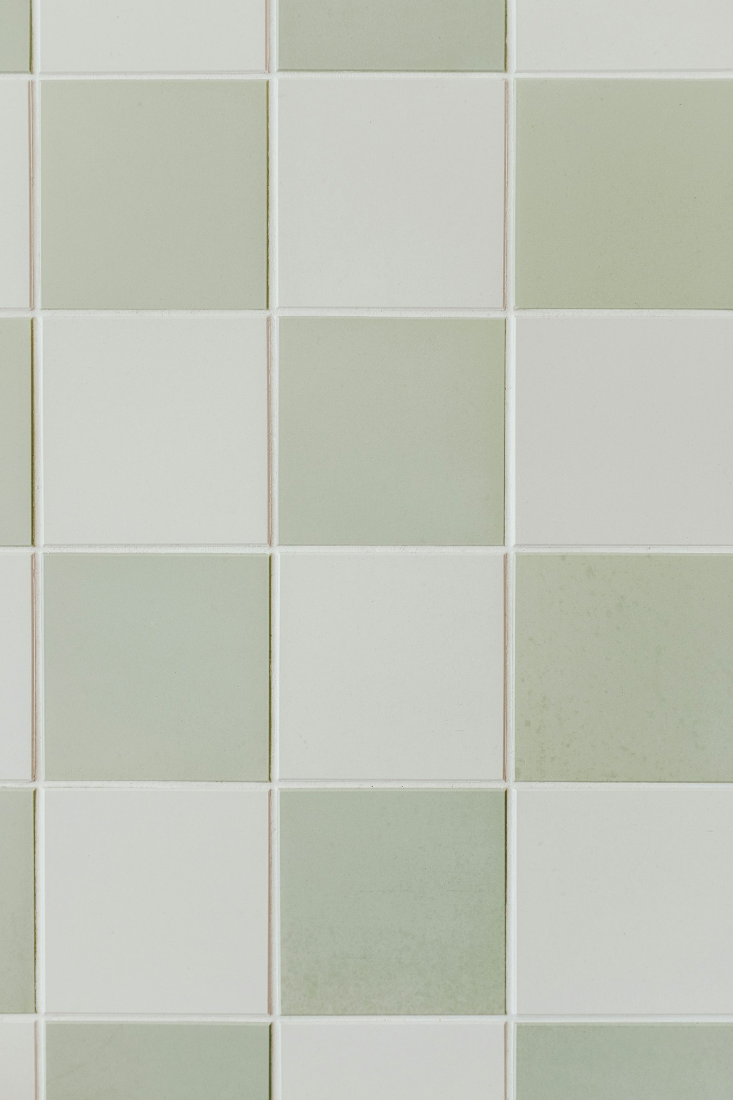 Bright room with large-format tile flooring.