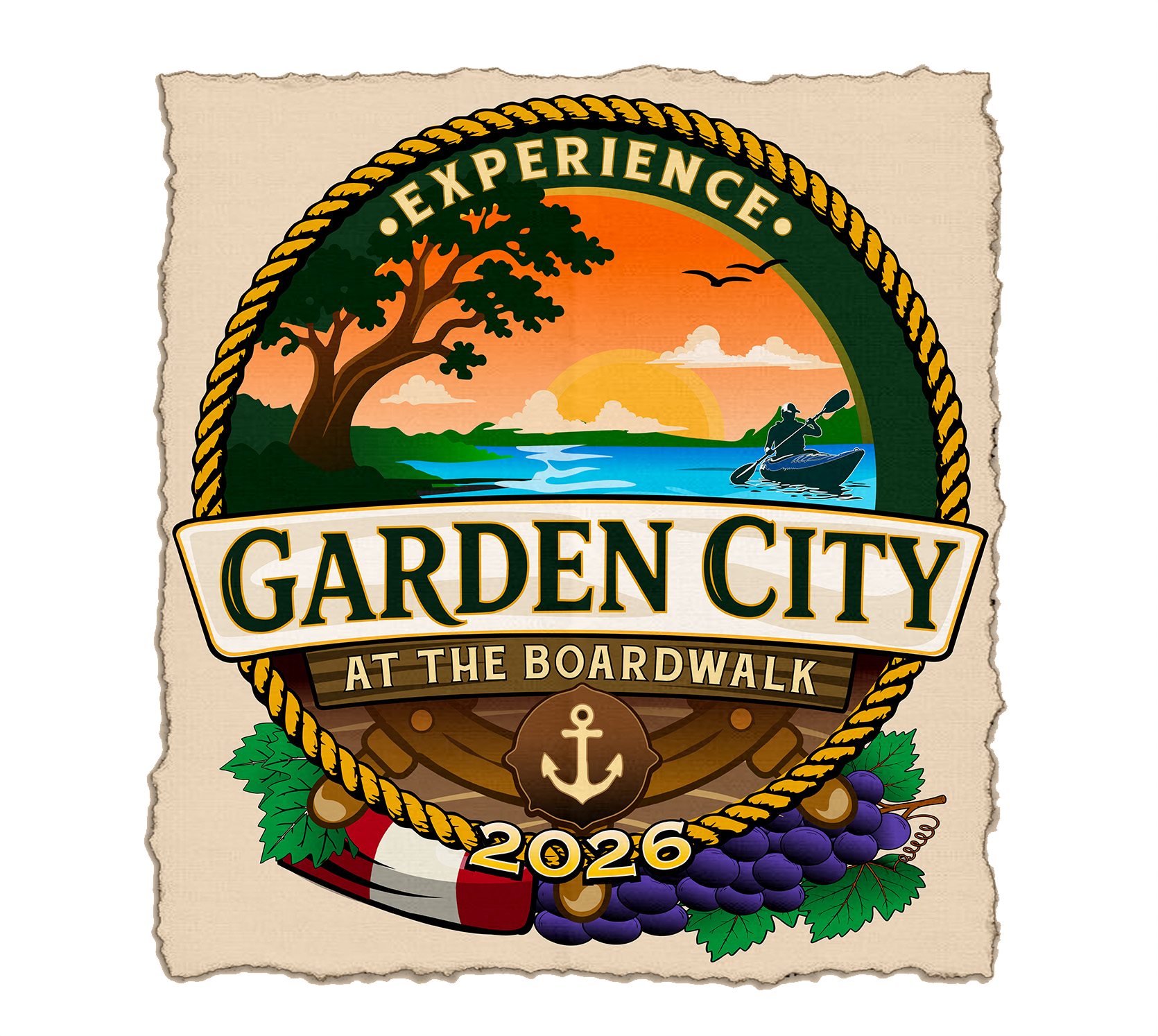 Experience Garden City at The Boardwalk 2026 logo.